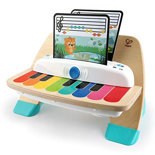 Baby Einstein, Hape Magic Touch, Jouet Musical en Bois, 3 partitions et 6 chansons incluses, à partir de 12 Mois