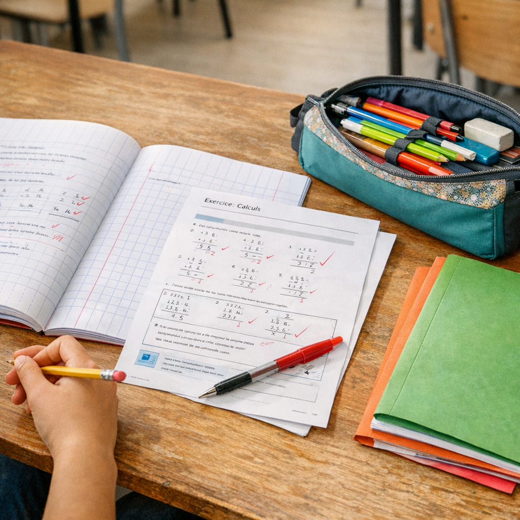 Organiser le cahier, la trousse et la fiche : quel support choisir en CM2 ?